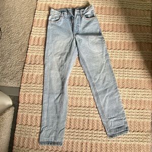 Brandy Melville light wash mom jeans